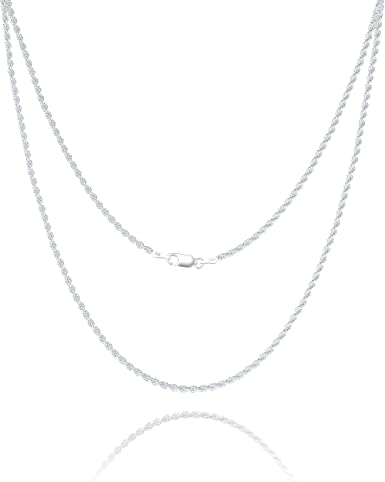 Amazon.com: Solid 925 Sterling Silver 1.00mm Beaded Box Chain